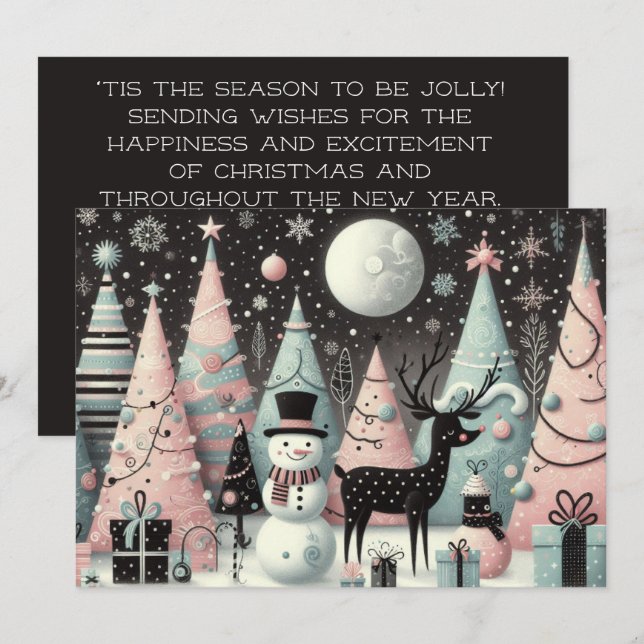 Det här är säsongen som ska bli glad julkort (Fram/baksida)