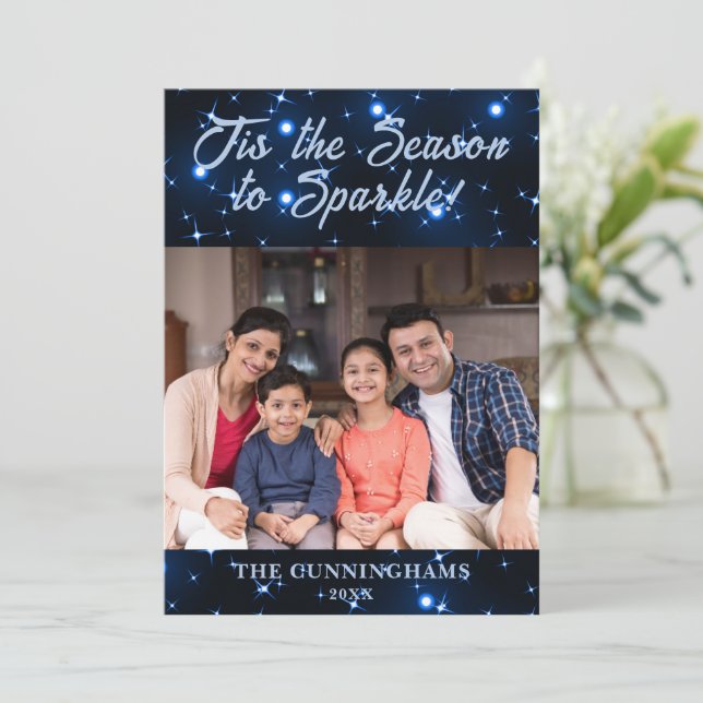 Det här är säsongen till Gnistrans Helgdag jul-kor Julkort (Stående Fram)