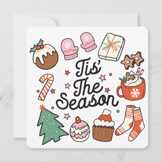 Det här är säsongsanpassningskortet för jul-Helgda Julkort (Framsida)