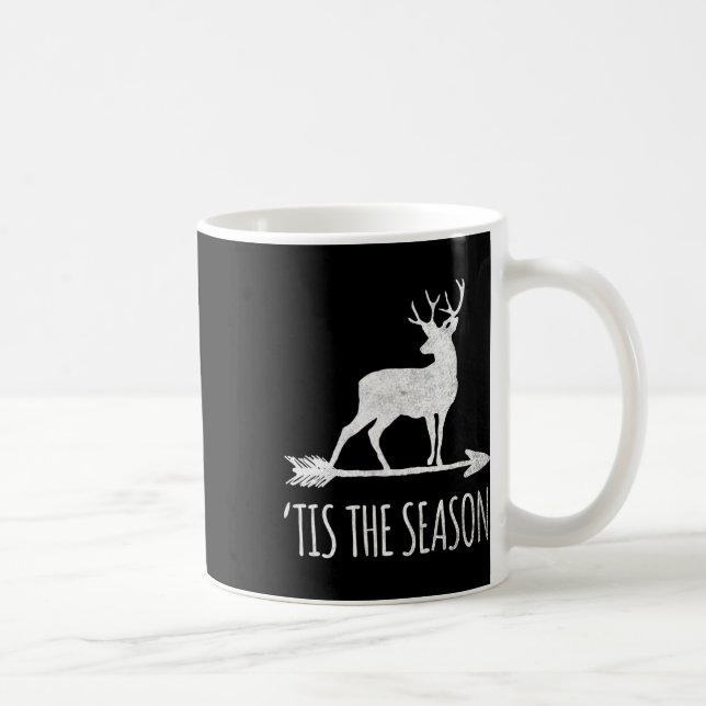Det här är säsongsbundet Hjort Bow Hunting Kaffemugg (Höger)
