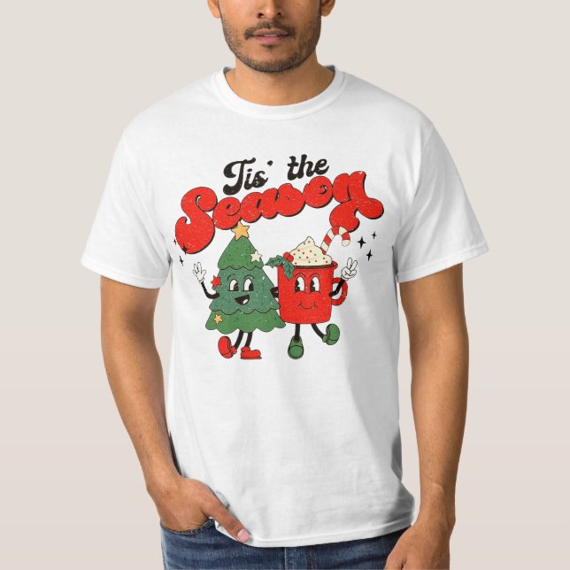 Det här är säsongsjulen, Cute Julafton, julhelgen T Shirt (Framsida)