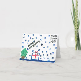 Det här är säsongsjulkortet helgkort