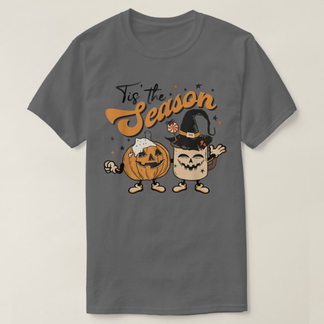 Det här är säsongspumpkin Spice Funny Fall Vibes A T Shirt (Design framsida)