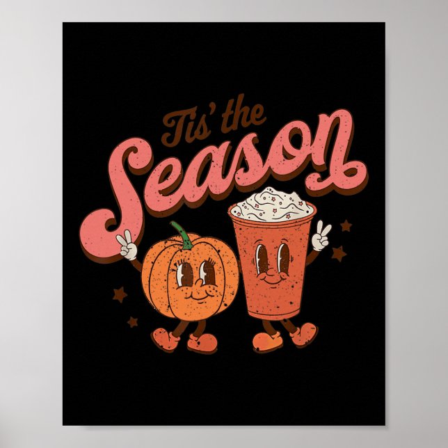 Det här är säsongspumpkin Spice-hösten Hallowee Poster (Framsidan)