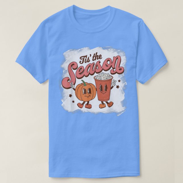 Det här är säsongspumpkin Spice-hösten Hallowee T Shirt (Design framsida)