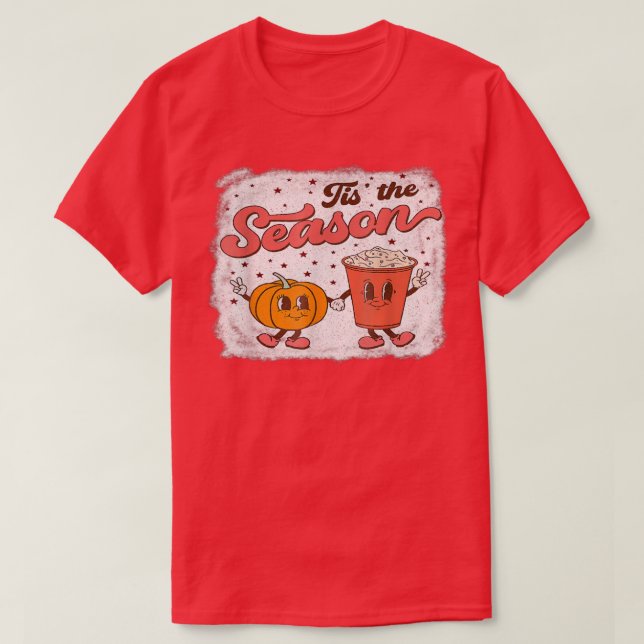 Det här är säsongspumpkin Spice-hösten Hallowee T Shirt (Design framsida)