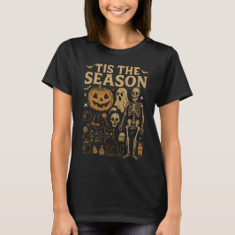 Det här är säsongstalesmannen Halloween Skeleton T Shirt