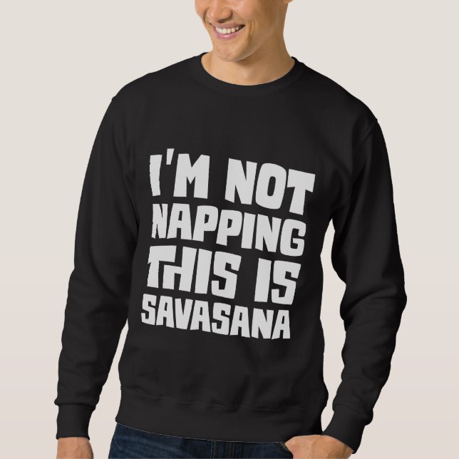 Det här är Savasana. Lång Ärmad Tröja (Framsida)