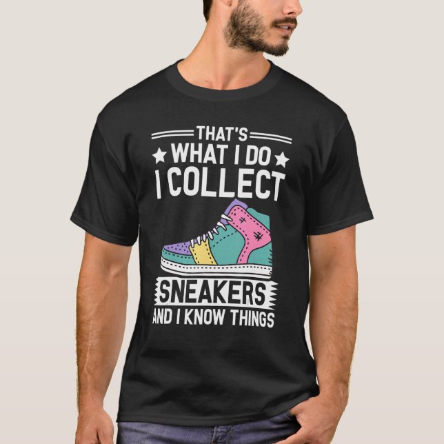 Det här är Shoe Enthusiast & Sneaker Collect T Shirt (Framsida)
