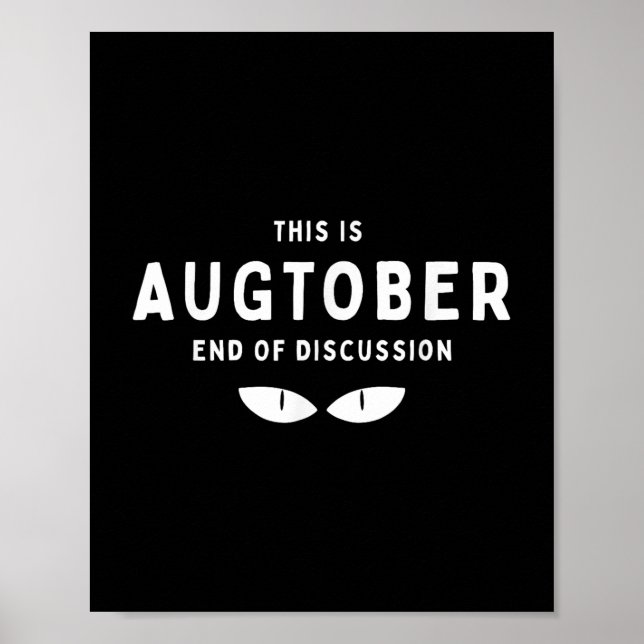 Det här är slutet på diskussionen i oktober. poster (Framsidan)