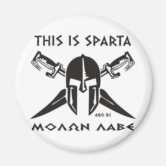 Det här är Sparta - Molon Lave - Black Magnet (Framsidan)