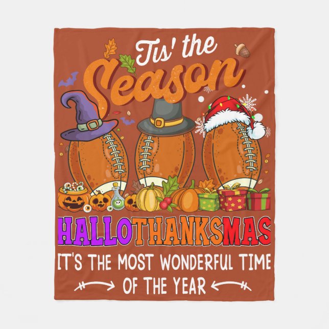 "Det här är Thanksgivingen för höstfällan Fleecefilt (Framsidan)