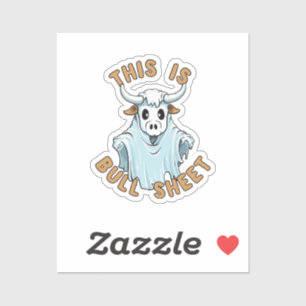 Det här är tjur lakan - lustig boo lakan klistermärken