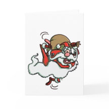 Det här är tomten! (ingen bakgrund) hälsningskort