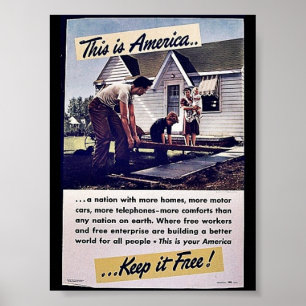 Det här är USA-Behållan gratis! Poster