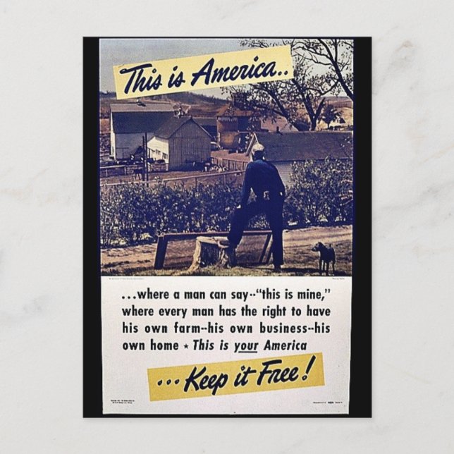 Det här är USA-Behållan gratis! Vykort (Framsida)