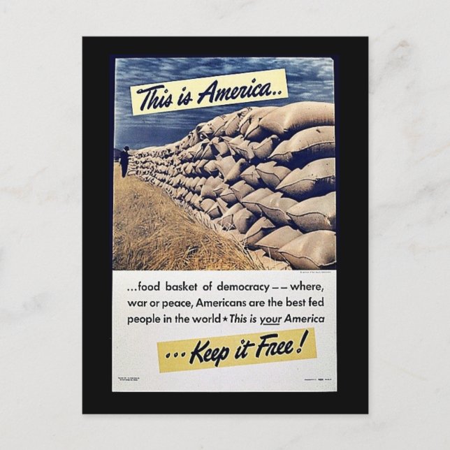 Det här är USA-Behållan gratis! Vykort (Framsida)