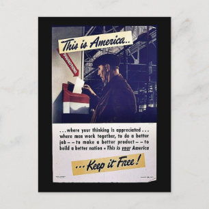 Det här är USA-Behållan gratis! Vykort