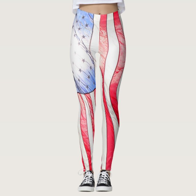 Det här är USA! Leggings (Framsida)
