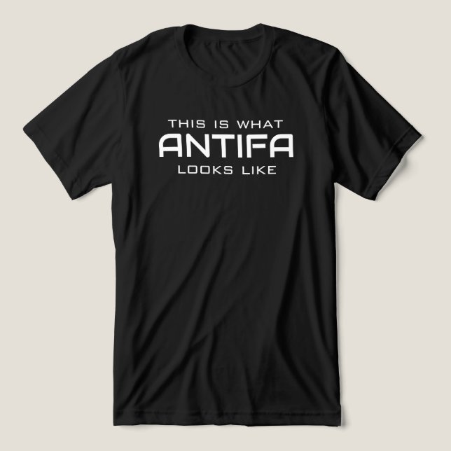 Det här är vad ANTIFA ser ut som T-shirt (Design Framsida)