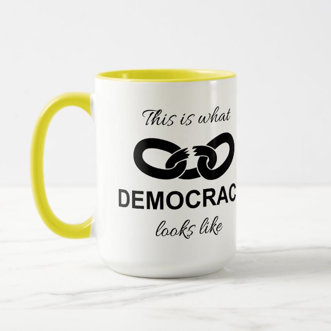Det här är vad demokrati ser ut som mugg (Vänster)