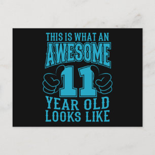 DET HÄR ÄR VAD EN FANTASTISK 11-ÅRING Fyller 11 Vykort