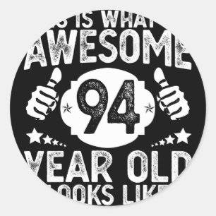 Det här är vad en Fantastisk 94 ser ut som 94:e Runt Klistermärke