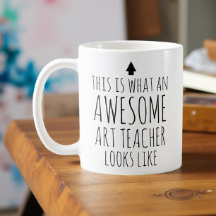 Det här är vad en Fantastisk Art Teacher ser ut Kaffemugg