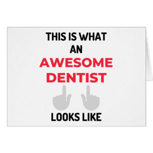 Det här är vad en Fantastisk-dentist ser ut som 2 Hälsningskort