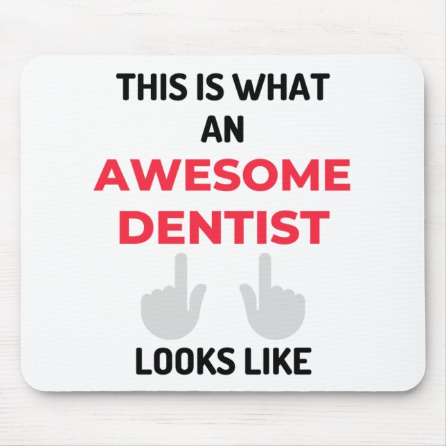 Det här är vad en Fantastisk-dentist ser ut som 2 Musmatta (Framsidan)