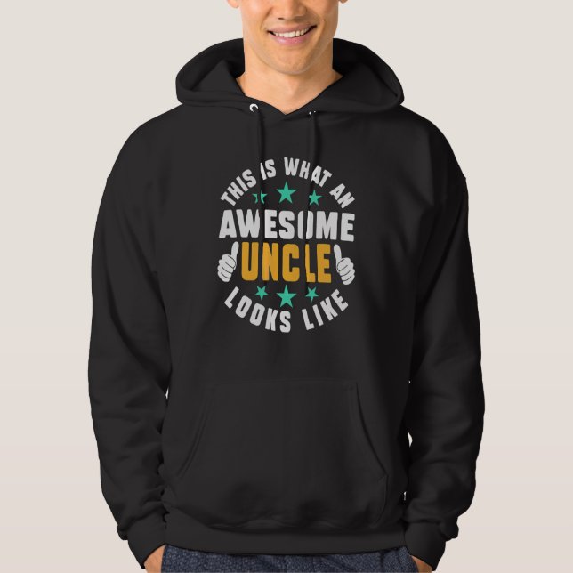 Det här är vad en Fantastisk-morbror ser ut som Fa Hoodie (Framsida)