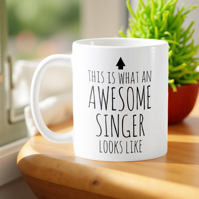 Det här är vad en Fantastisk Singer ser ut som Kaffemugg (Skapare uppladdad)