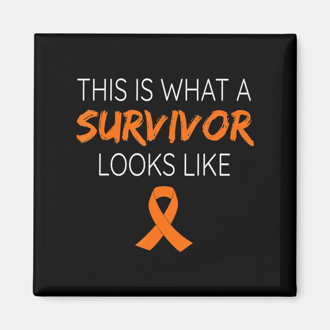 Det här är vad en överlevande ser ut som Leukemia  Magnet (Framsidan)