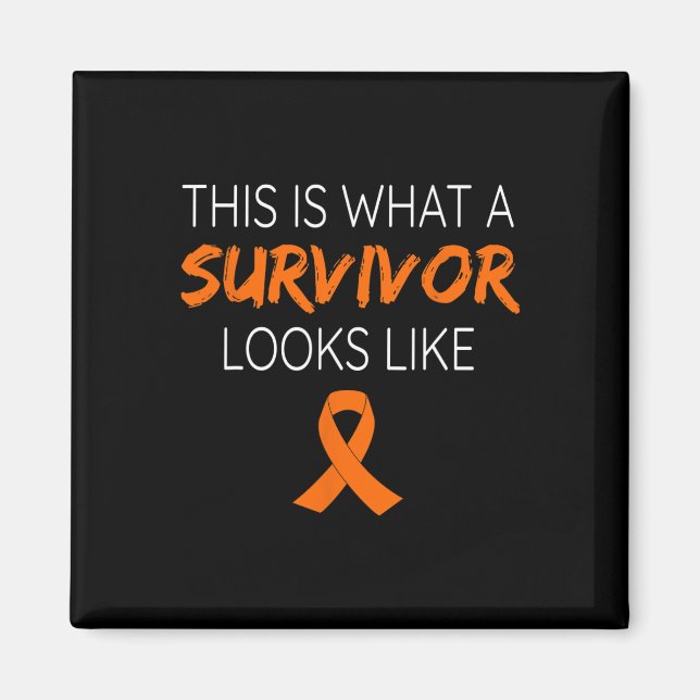Det här är vad en överlevande ser ut som Leukemia  Magnet (Framsidan)