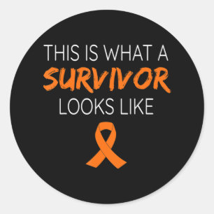 Det här är vad en överlevande ser ut som Leukemia Runt Klistermärke