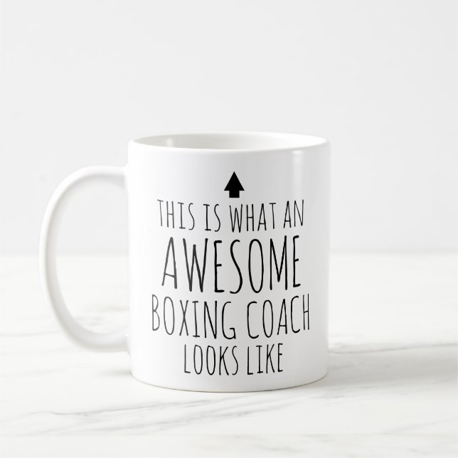 Det här är vad Fantastisk Boxing Coach ser ut Kaffemugg (Vänster)