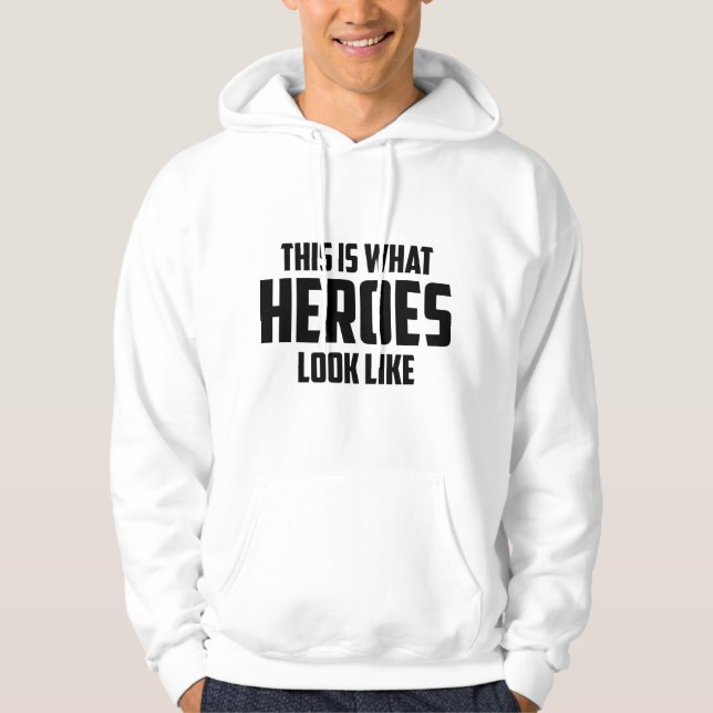 Det här är vad HEROES ser ut Hoodie (Framsida)