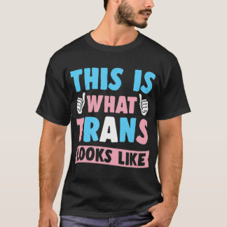 Det här är vad Trans ser ut som Transgender Gift T Shirt