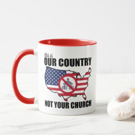 Det här är vår Land, inte er kyrkoprotest Mugg