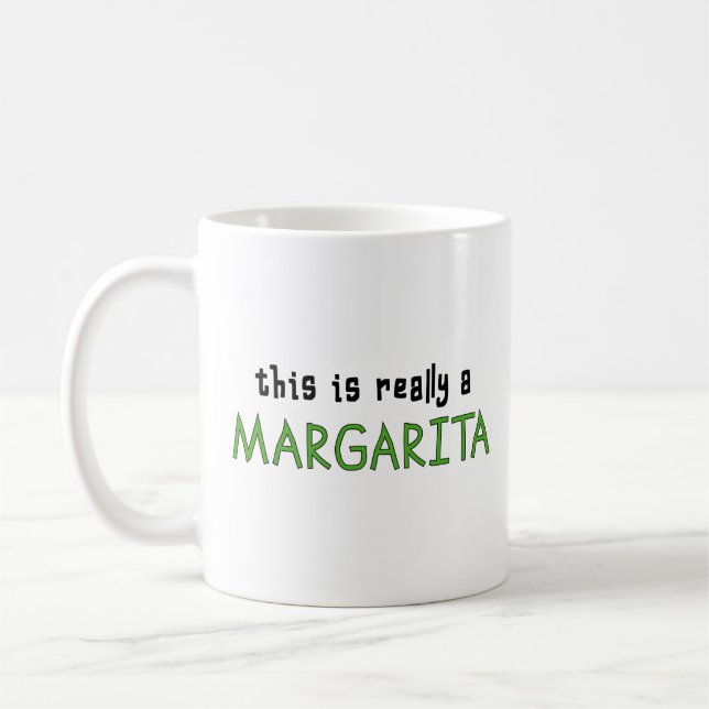 Det här är Verkligen Margarita Tequila Cocktail Äl Kaffemugg (Vänster)