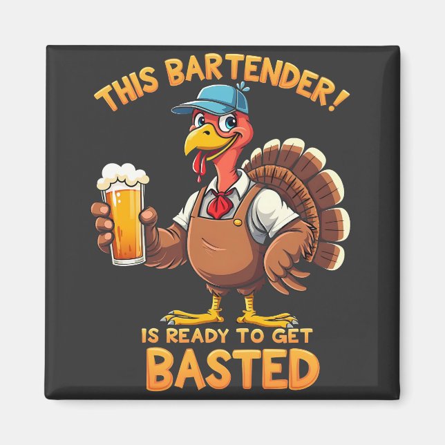 Det här bartender är redot att bli sprängd magnet (Framsidan)