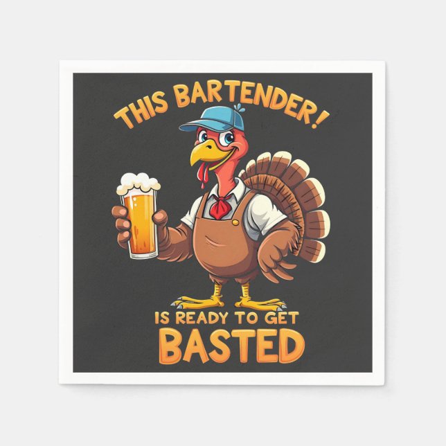 Det här bartender är redot att bli sprängd pappersservett (Framsidan)