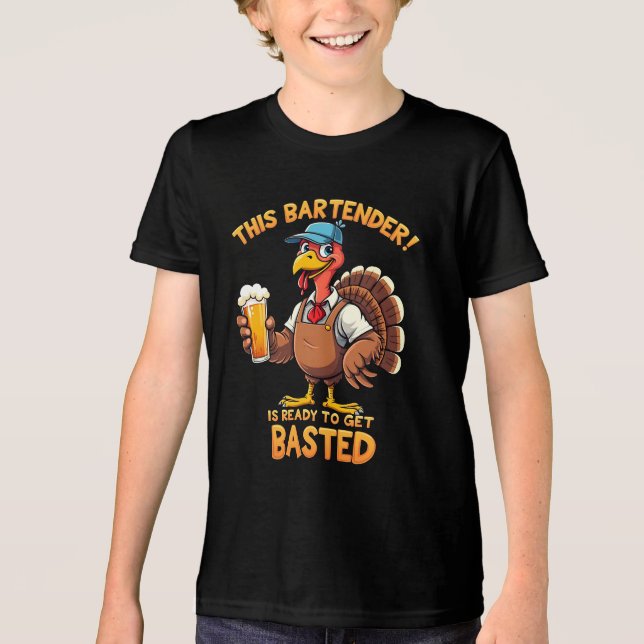 Det här bartender är redot att bli sprängd t shirt (Framsida)