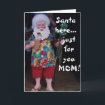DET HÄR BEACH SANTA HOPES MAMMA CHRISTMAS ÄR JOLLY HELGKORT<br><div class="desc">BARA FÖR "MAMMA" ÅR DET HÄR ÅRET! Han ser inte ut som om han är på Nordpolen,  men han ser JOLLY :)</div>
