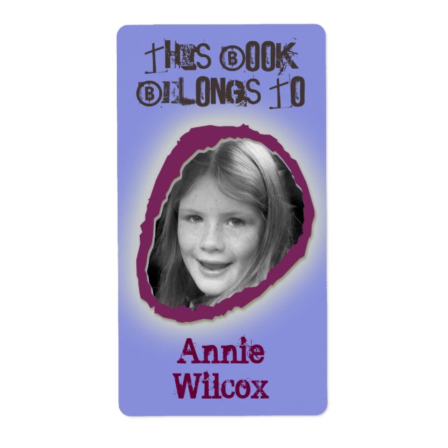 Det här Bok-Tillhöret är till skräddarsydd pojke Fraktsedel (Framsidan)