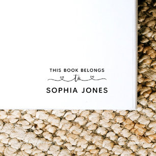 Det här Bok-Tillhöret ger hjärtrytmage Självfärgande Stämpel