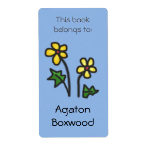 Det här Bok-Tillhöret till Gula blommor med eget n Fraktsedel