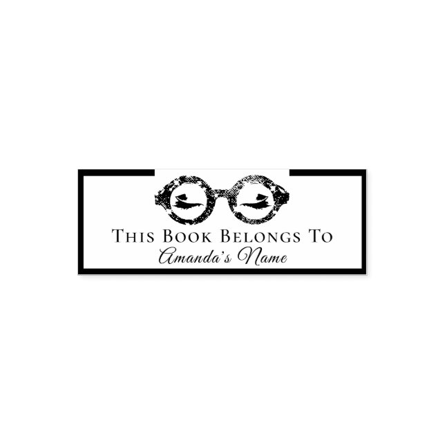 Det här Bok-Tillhöret till ramar för anpassade nam Självfärgande Stämpel (Design)
