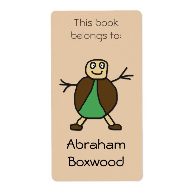 Det här Bok-Tillhöret till Stick figurer med eget  Fraktsedel (Framsidan)