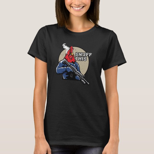 Det här djuret sägs i Tupp T Shirt (Framsida)